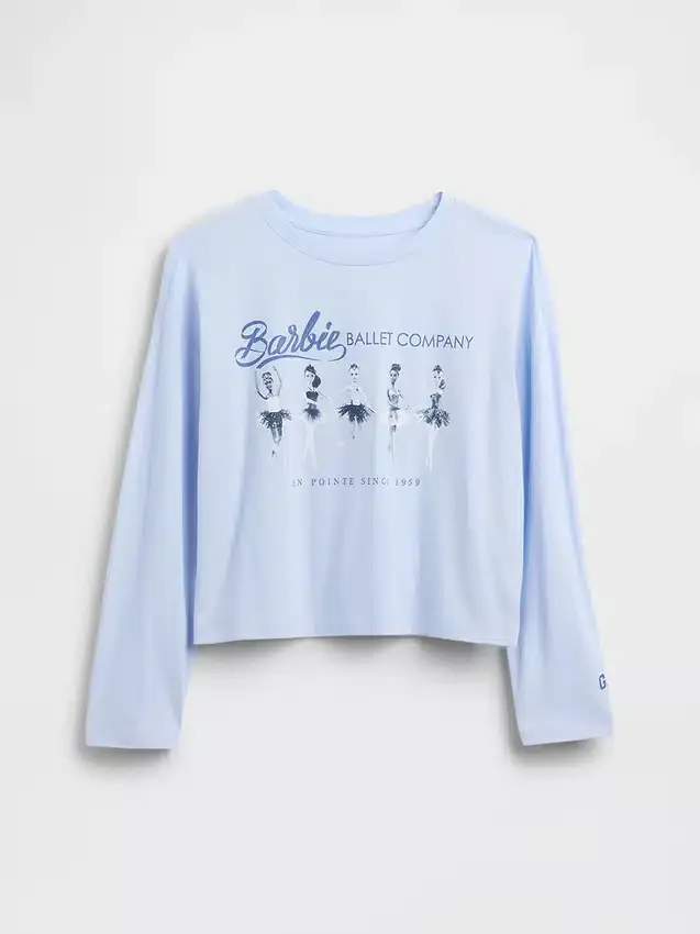 T-shirt oversize con grafica Barbie per bambini