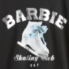 T-shirt oversize con grafica Barbie per bambini