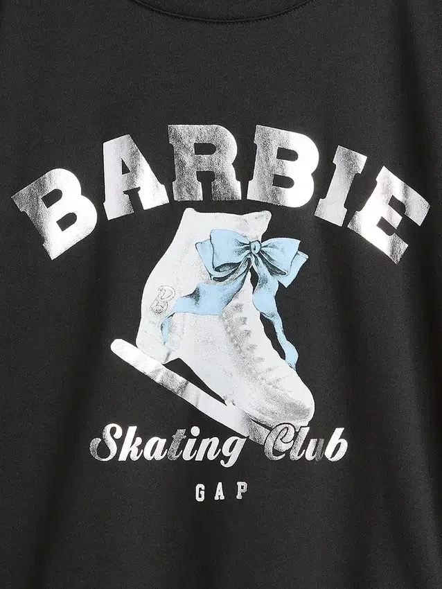 T-shirt oversize con grafica Barbie per bambini