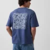 T-shirt oversize con grafica di Keith Haring