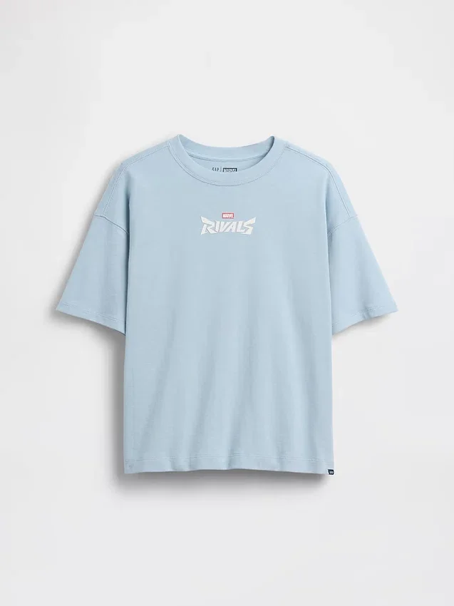 T-shirt oversize con grafica Marvel per bambini