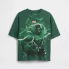 T-shirt oversize con grafica Marvel per bambini