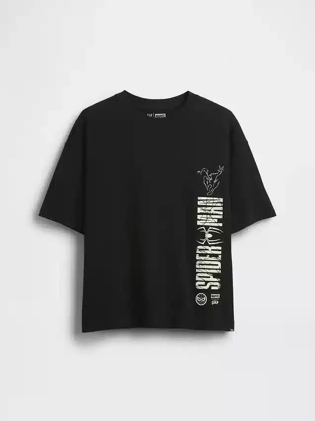 T-shirt oversize con grafica Marvel per bambini