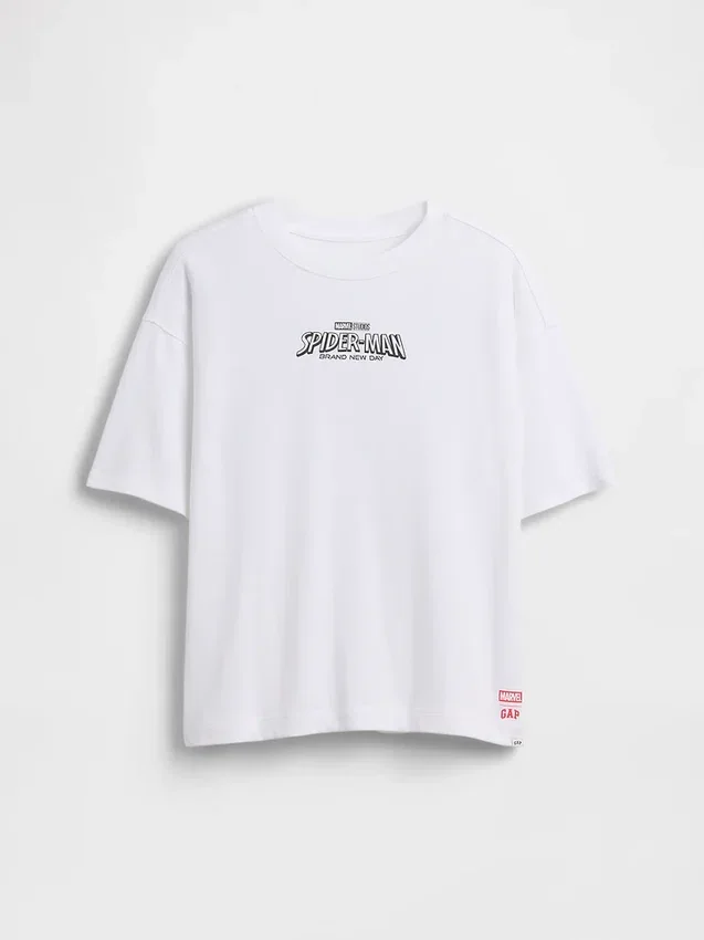 T-shirt oversize con grafica Marvel per bambini