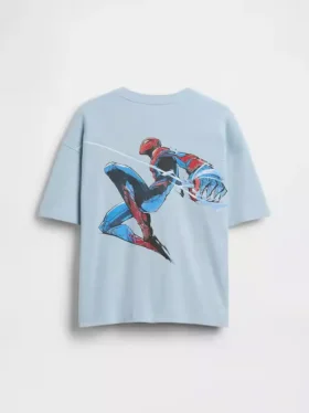 T-shirt oversize con grafica Marvel per bambini