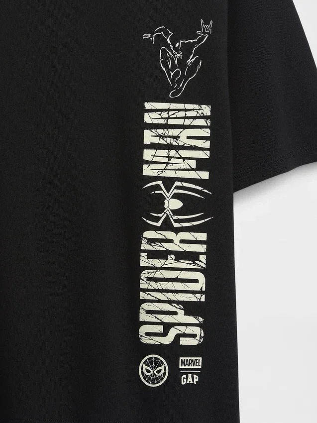 T-shirt oversize con grafica Marvel per bambini