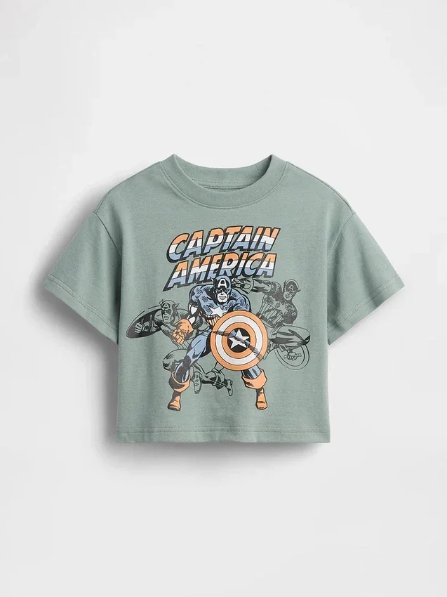 T-shirt oversize con grafica Marvel per neonato & bebè