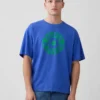 T-shirt oversize con grafica Robert Indiana