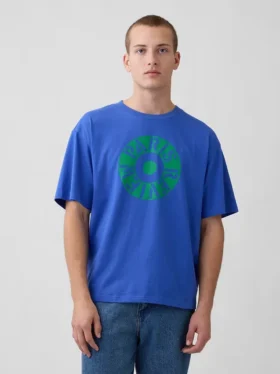 T-shirt oversize con grafica Robert Indiana