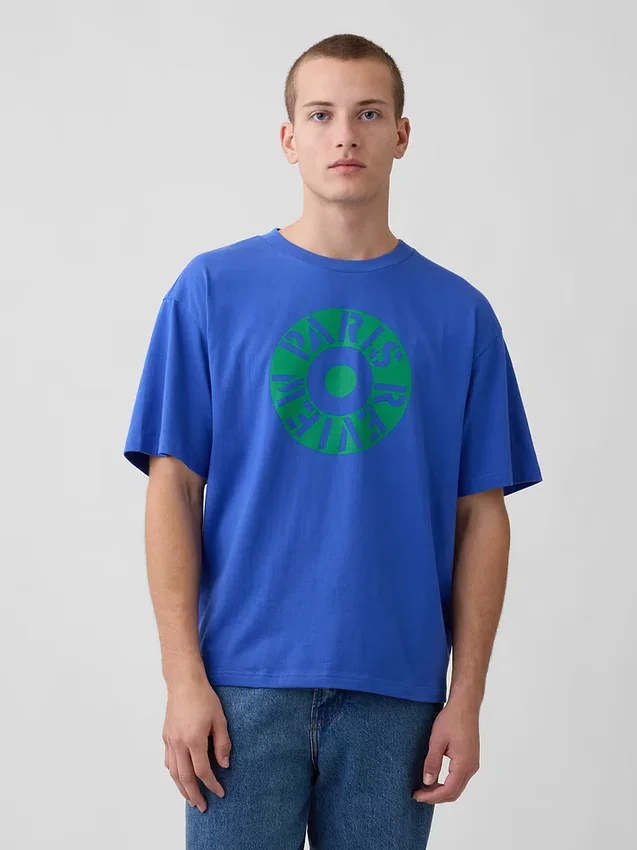 T-shirt oversize con grafica Robert Indiana