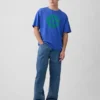 T-shirt oversize con grafica Robert Indiana