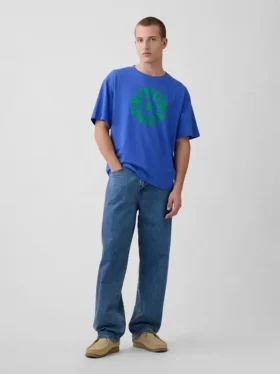 T-shirt oversize con grafica Robert Indiana