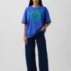 T-shirt oversize con grafica Robert Indiana