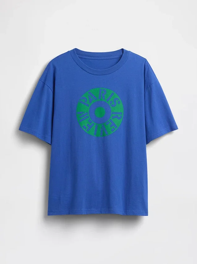 T-shirt oversize con grafica Robert Indiana