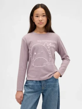 T-shirt oversize con grafica Squishmallow per bambini