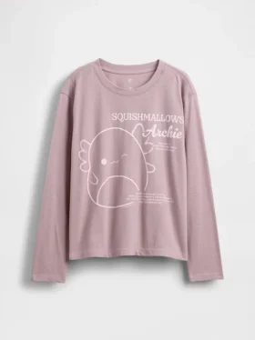 T-shirt oversize con grafica Squishmallow per bambini