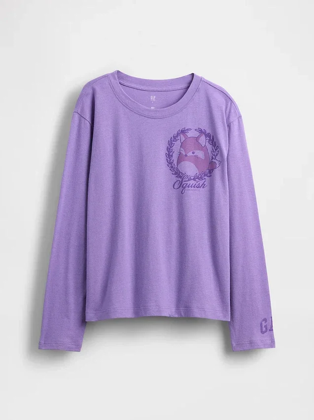 T-shirt oversize con grafica Squishmallow per bambini