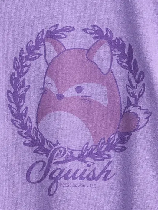 T-shirt oversize con grafica Squishmallow per bambini