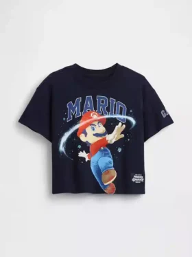 T-shirt oversize con grafica Super Mario per bambini piccoli