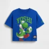 T-shirt oversize con grafica Super Mario per bambini piccoli