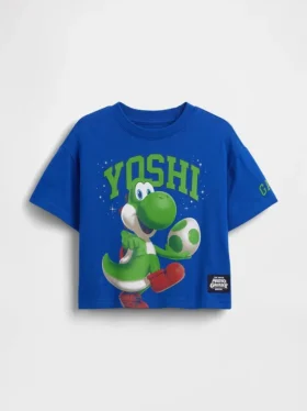 T-shirt oversize con grafica Super Mario per bambini piccoli