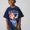 T-shirt oversize con grafica Super Mario per bambini piccoli