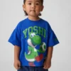T-shirt oversize con grafica Super Mario per bambini piccoli