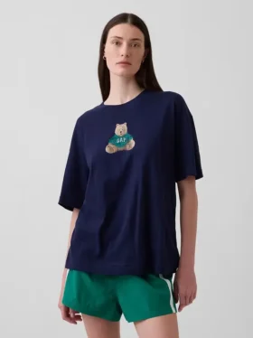 T-shirt oversize con logo Brannan Bear
