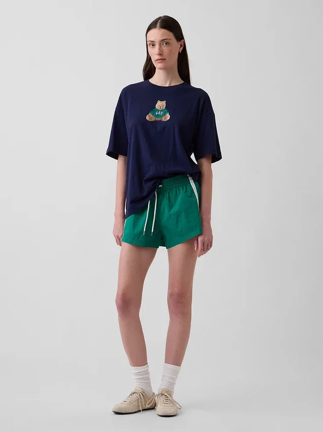 T-shirt oversize con logo Brannan Bear