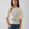 T-shirt oversize con logo grafico per bambini