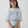 T-shirt oversize con logo grafico per bambini