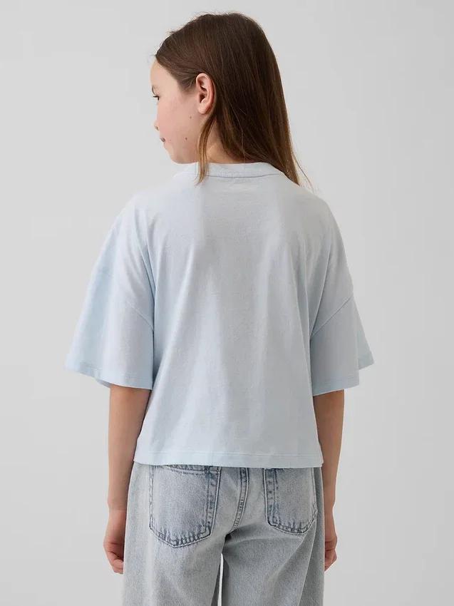 T-shirt oversize con logo grafico per bambini