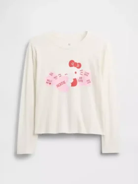 T-shirt oversize con stampa Hello Kitty per bambini