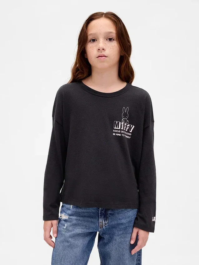 T-shirt oversize con stampa Miffy per bambini