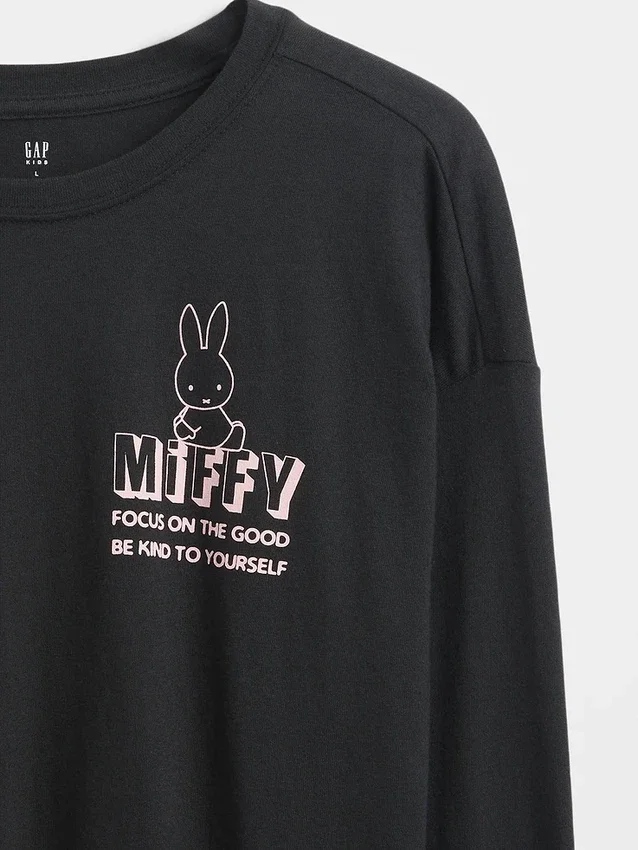 T-shirt oversize con stampa Miffy per bambini