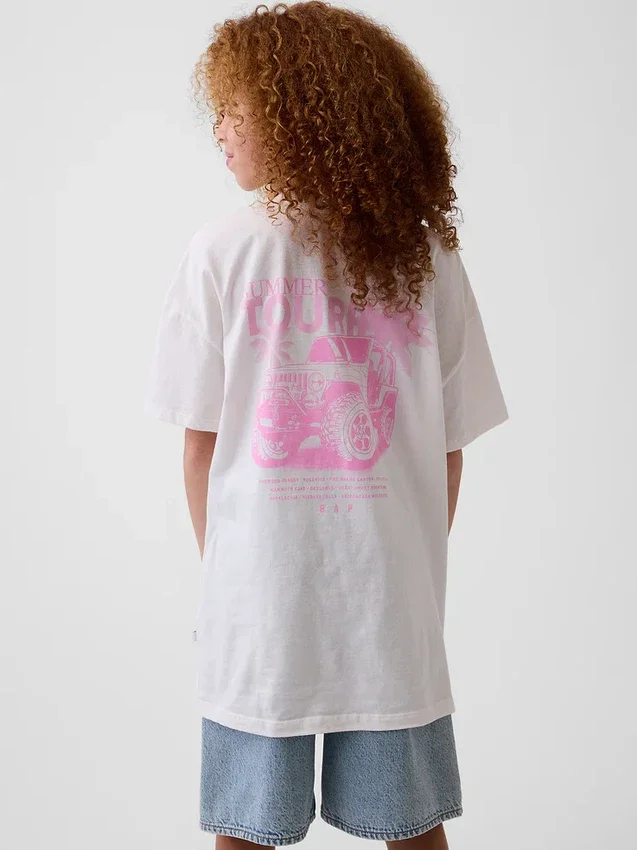 T-shirt oversize Jeep per bambini