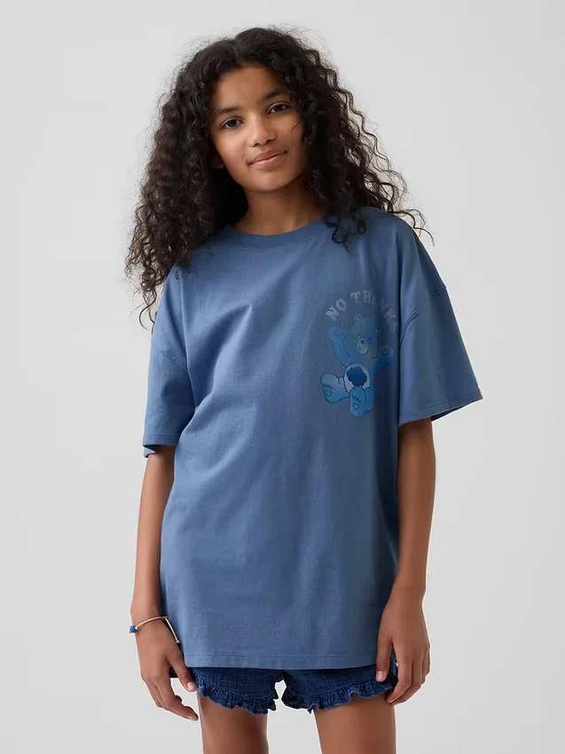 T-shirt oversize per bambini Care Bears