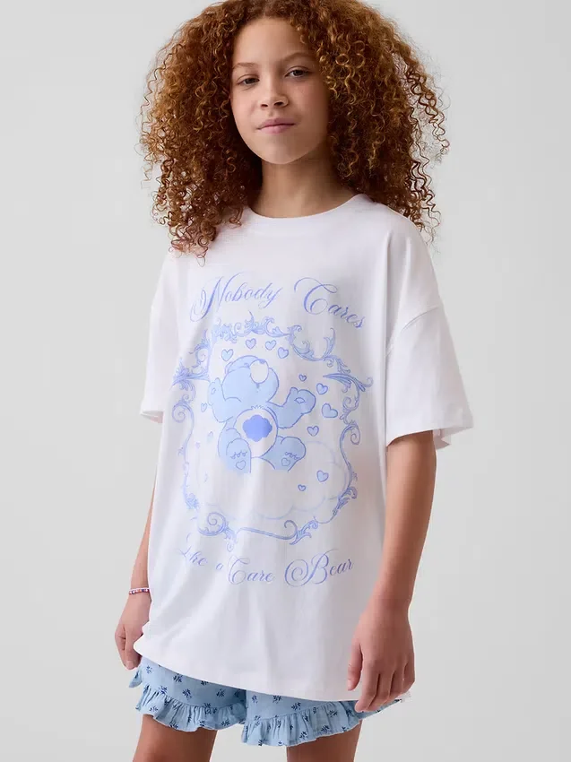 T-shirt oversize per bambini Care Bears