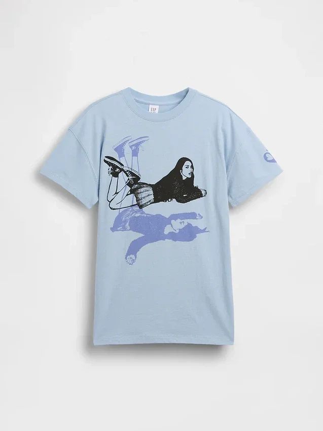 T-shirt oversize per bambini con Olivia Rodrigo