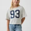 T-shirt oversize per bambini con scollo ampio