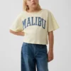 T-shirt oversize per bambini con scollo ampio