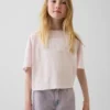 T-shirt oversize per bambini con scollo ampio