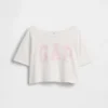 T-shirt oversize per bambini con scollo ampio