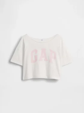 T-shirt oversize per bambini con scollo ampio