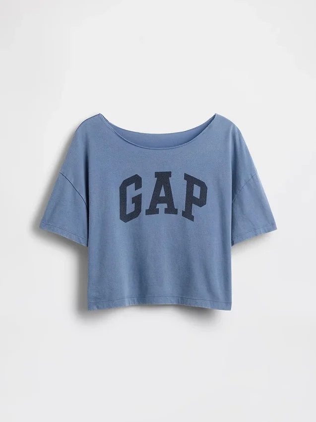 T-shirt oversize per bambini con scollo ampio