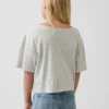 T-shirt oversize per bambini con scollo ampio
