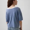 T-shirt oversize per bambini con scollo ampio