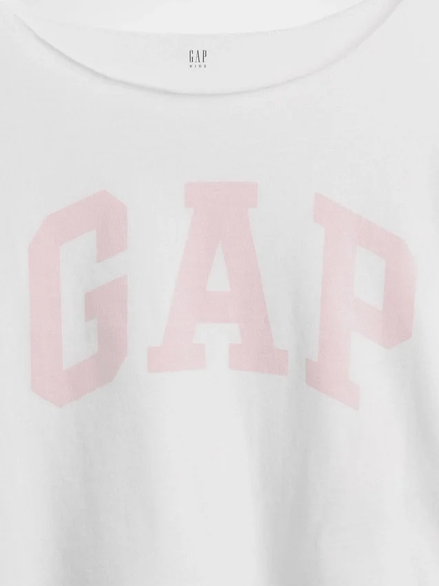T-shirt oversize per bambini con scollo ampio