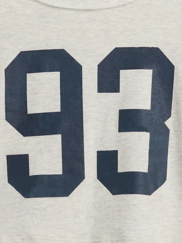T-shirt oversize per bambini con scollo ampio