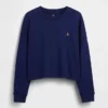 T-shirt oversize per bambini in tessuto pesante con cuciture a vista